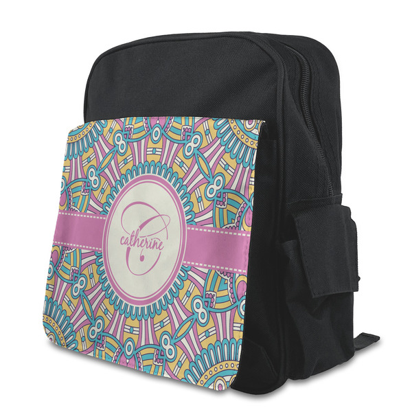 Custom Bohemian Art Preschool Backpack (Personalized)
