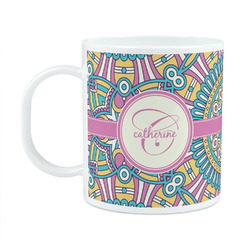 Bohemian Art Plastic Kids Mug (Personalized)