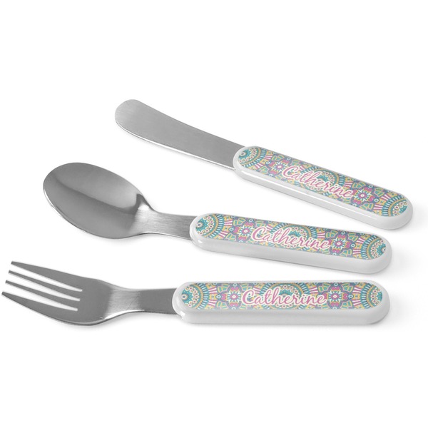 Custom Bohemian Art Kid's Flatware (Personalized)