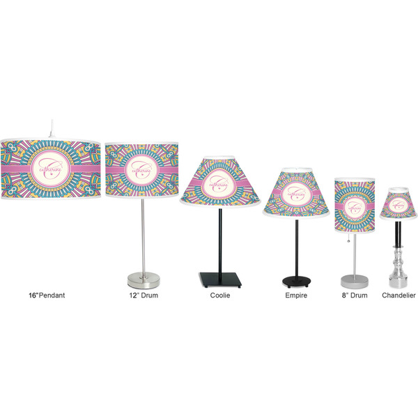 Bohemian Art Lamp Full View Size Comparison