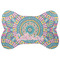 Bohemian Art Bone Shaped Dog Food Mat (Personalized)