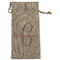 Bohemian Art Large Burlap Gift Bag - Front (Personalized)