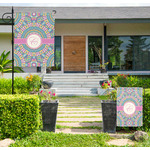 Bohemian Art Large Garden Flag - Single Sided (Personalized)