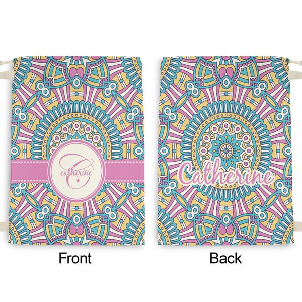Bohemian Art Large Laundry Bag - Front & Back View
