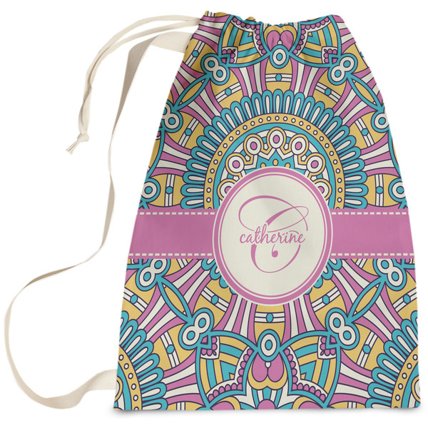 Custom Bohemian Art Laundry Bag - Large (Personalized)