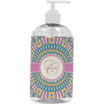 Bohemian Art Plastic Soap / Lotion Dispenser (16 oz - Large - White) (Personalized)