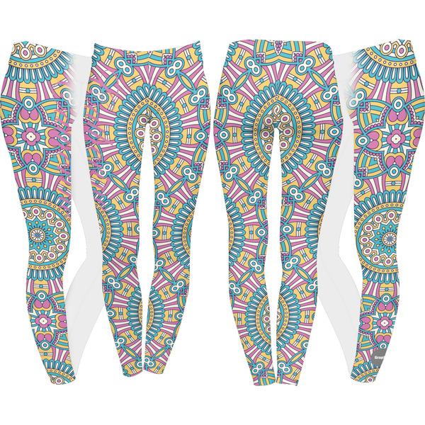 Bohemian Art Leggings Turn Around - Apvl