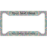 Bohemian Art License Plate Frame (Personalized)