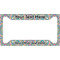 Bohemian Art License Plate Frame - Style A (Personalized)