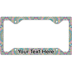 Bohemian Art License Plate Frame - Style C (Personalized)