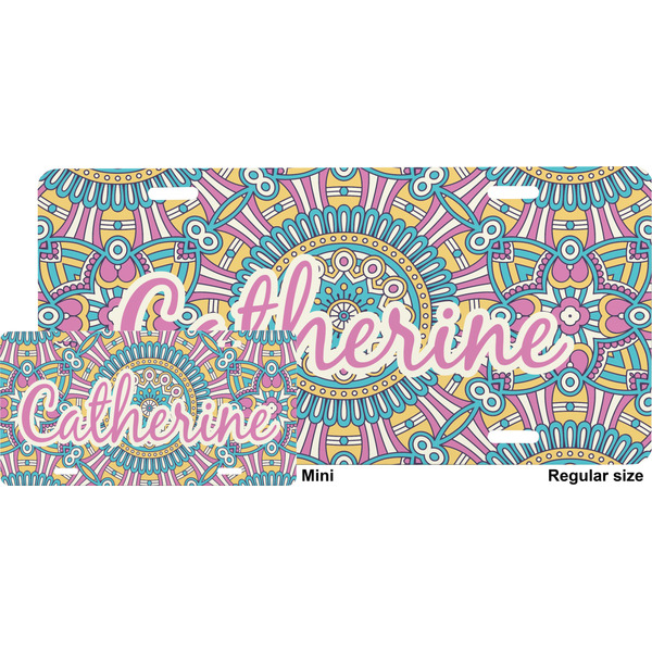 Bohemian Art License Plate (Sizes)