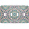 Bohemian Art Light Switch Cover (4 Toggle Plate)