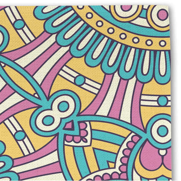 Bohemian Art Linen Placemat - DETAIL