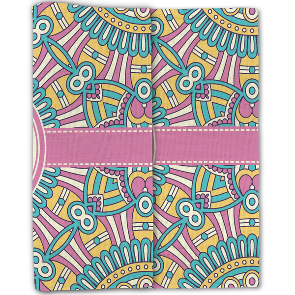Bohemian Art Linen Placemat - Folded Half (double sided)