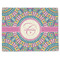 Bohemian Art Single-Sided Linen Placemat - Single w/ Name and Initial