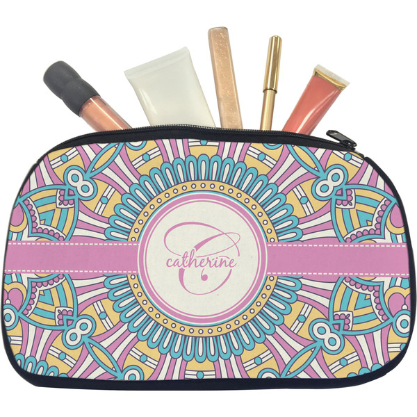 Custom Bohemian Art Makeup / Cosmetic Bag - Medium (Personalized)