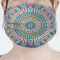 Bohemian Art Mask - Pleated (new) Front View on Girl