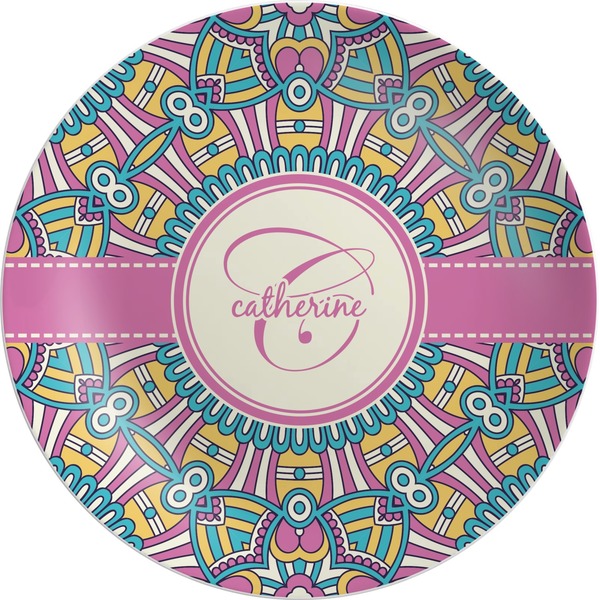 Custom Bohemian Art Melamine Plate (Personalized)