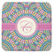 Bohemian Art Memory Foam Bath Mat - 48"x48" (Personalized)