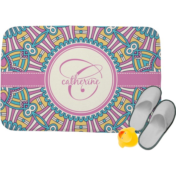 Custom Bohemian Art Memory Foam Bath Mat (Personalized)