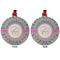 Bohemian Art Metal Ball Ornament - Front and Back