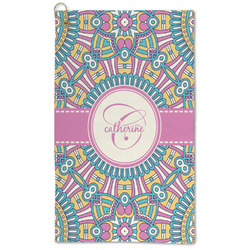 Bohemian Art Microfiber Golf Towel - Large (Personalized)