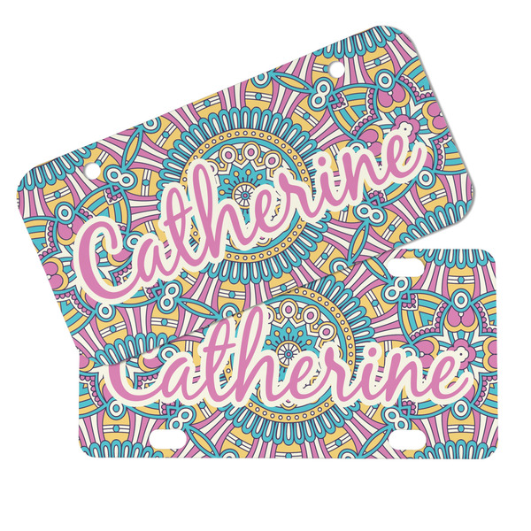 Bohemian Art Mini License Plates - MAIN (4 and 2 Holes)