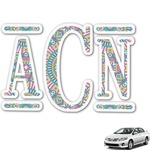 Bohemian Art Monogram Car Decal (Personalized)