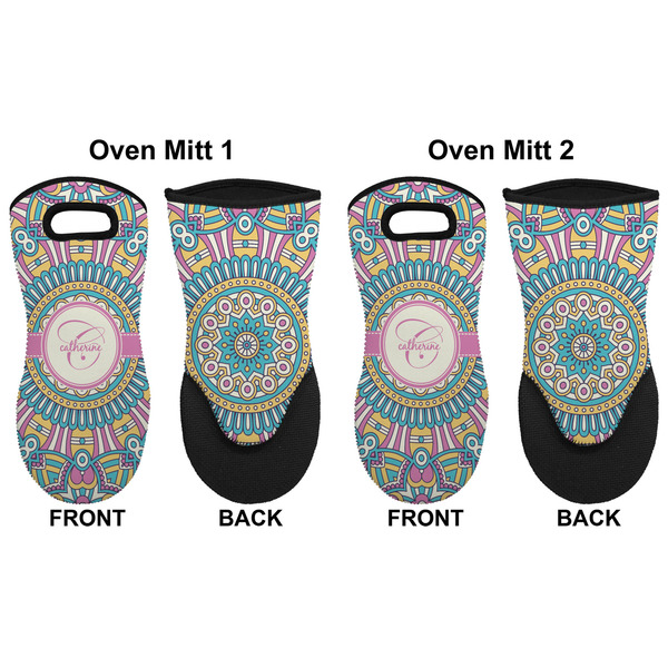 Bohemian Art Neoprene Oven Mitt - Set of 2 - Approval