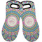 Bohemian Art Neoprene Oven Mitts - Set of 2 w/ Name and Initial