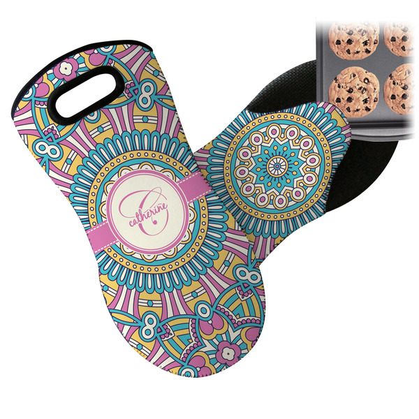 Bohemian Art Neoprene Oven Mitt