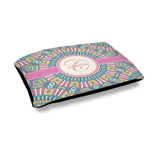 Custom Bohemian Art Outdoor Dog Bed - Medium (Personalized)