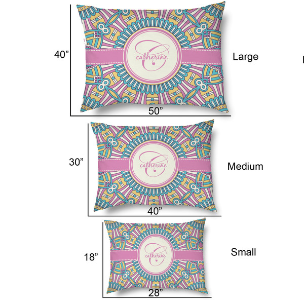 Bohemian Art Outdoor Dog Beds - SIZE CHART