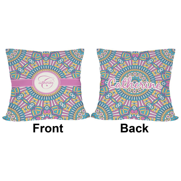 Bohemian Art Outdoor Pillow - 16x16
