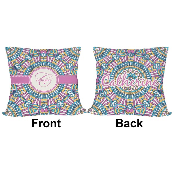 Bohemian Art Outdoor Pillow - 18x18