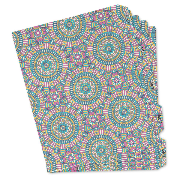 Custom Bohemian Art Binder Tab Divider - Set of 5 (Personalized)