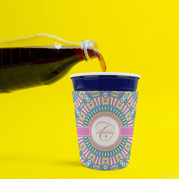 Bohemian Art Party Cup Sleeves - without bottom - Lifestyle