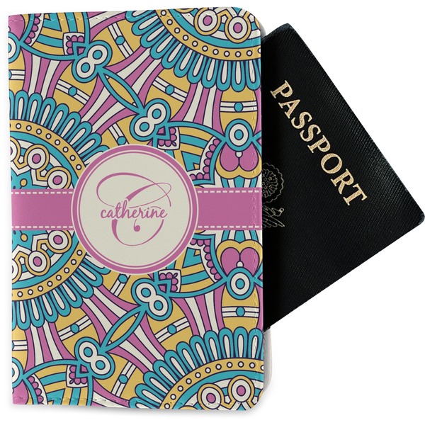 Custom Bohemian Art Passport Holder - Fabric (Personalized)
