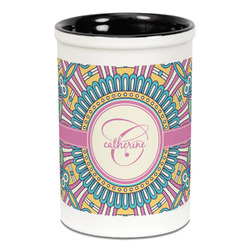 Bohemian Art Ceramic Pencil Holders - Black