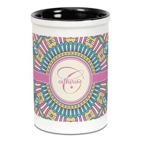 Bohemian Art Pencil Holder - Black