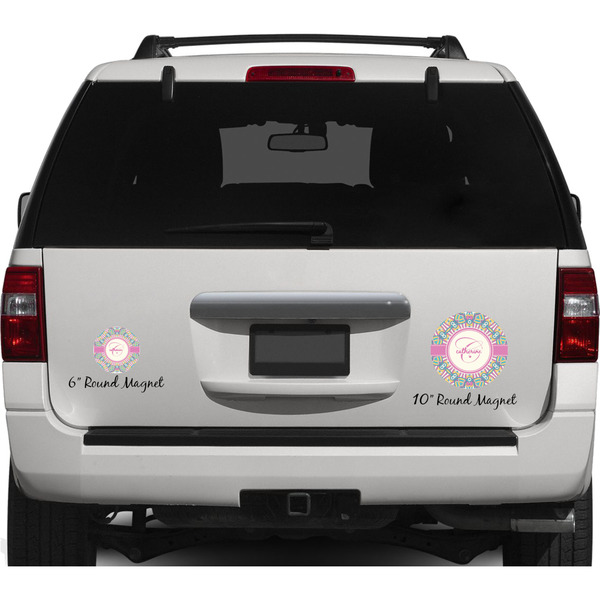 Bohemian Art Personalized Car Magnets on Ford Explorer