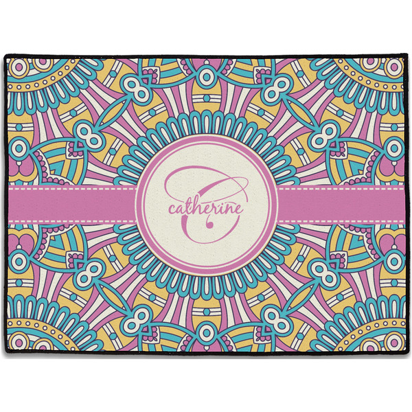 Custom Bohemian Art Door Mat - 24"x18" (Personalized)