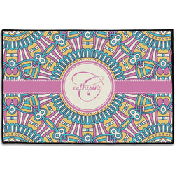 Bohemian Art Door Mat - 36"x24" (Personalized)