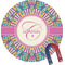 Bohemian Art Round Fridge Magnet (Personalized)