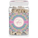 Bohemian Art Dog Treat Jar (Personalized)