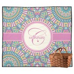 Bohemian Art Outdoor Picnic Blanket (Personalized)