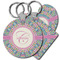 Bohemian Art Plastic Keychain (Personalized)