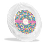 Bohemian Art Plastic Party Dinner Plates - 10" (Personalized)