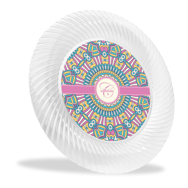 Custom Bohemian Art Plastic Party Dinner Plates - 10" (Personalized)