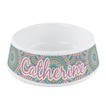 Bohemian Art Plastic Dog Bowl - Small (Personalized)